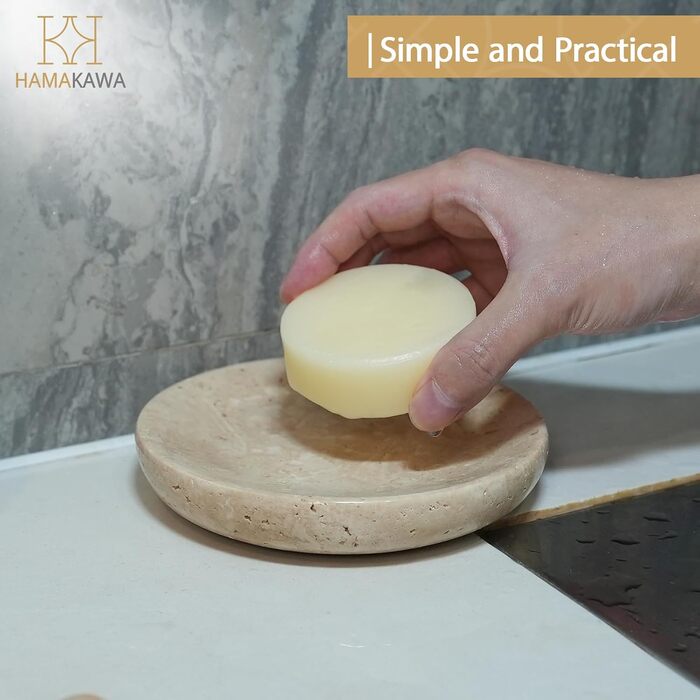 Миска для мила Naturmarmor, темно-коричнева прямокутна, 12x9 см, з натурального каменю, для ванної кімнати та кухні