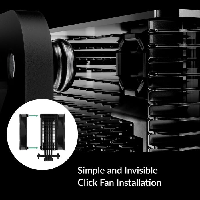 ARCTIC Freezer 36 A-RGB: Кулер для CPU з Push-Pull та RGB підсвічуванням для Intel та AMD, Single-Tower, 2 вентилятори 120 мм, 200–2000 rpm, гідродинамічне підшипник, з термопастою MX-6, Чорний