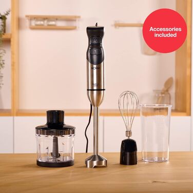 Блендер Solac Pro Chef 1000 Stabmixer: потужний, з нержавіючої сталі, 1000 Вт, 3 насадки