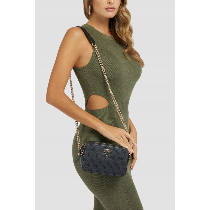 Жіноча сумка-клатч Guess (конверт) із екошкіри, сіра