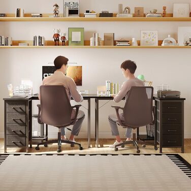 Комп'ютерний стіл кутовий Coleshome 100x70 см з 4 шухлядами, чорний