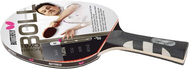 Тенісний стіл Butterfly® Timo Boll Platin 85025 | Професійний ракетковий комплект для настільного тенісу | Ракета для змагань, сертифікована ITTF | Анатомічна форма ручки (в комплекті з чохлом DC1)
