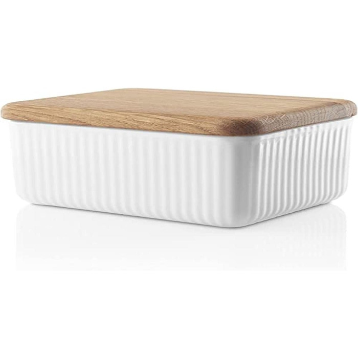 Eva-Trio | Butter Dish with Lid Nova | Keep your butter elegantly and hygienically in a porcelain jar with a wooden lid | Legio Tableware