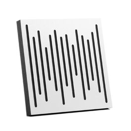 Акустичні панелі Bluetone Acoustic WaveFuser з натурального дерева, звукопоглинаючі плити 50x50 см (Білий)
