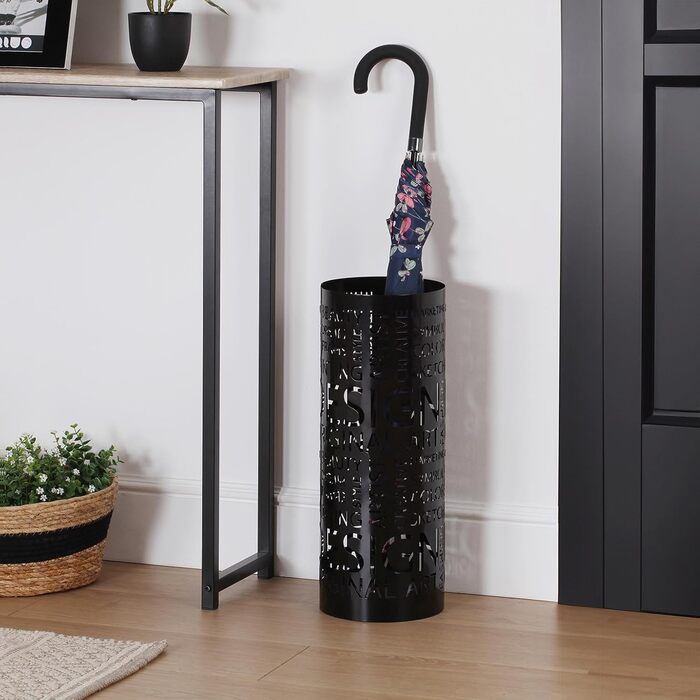 Підставка для парасоль підлогова Versa Original Design, білий метал, 49x19x19 см