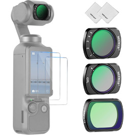 Набір фільтрів NEEWER для DJI Osmo Pocket 3: ND, CPL, Black Diffusion, UV. Захист від засвітлення та творчі ефекти. Сумісний з DJI Osmo Pocket 3.