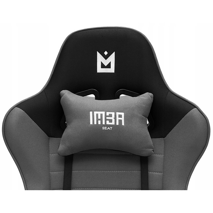 Ігрове крісло IMBA seat Druid, тканина, сіре