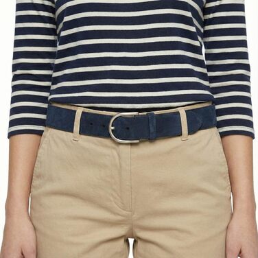 Жіночий ремінь Beltinger з велюру 4 см, сірий, срібна пряжка, 95 см (загальна довжина 110 см)