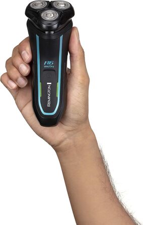 Електричний чоловічий гоління Remington R6 Aqua Rotationsrasierer R6000 – вологий/сухий, USB, 60 хв, з тримером