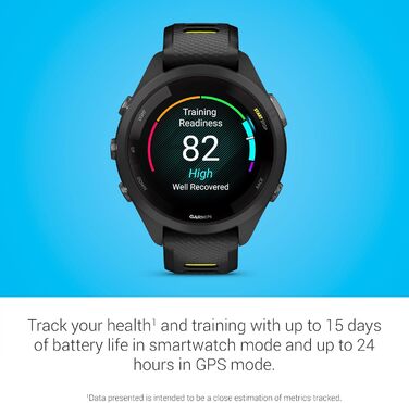 Garmin Forerunner 265S чорний - спортивний годинник для бігу та фітнесу