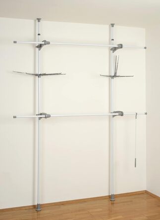 WENKO Telescopic System Hercules Flex, adjustable organization system, wardrobe system