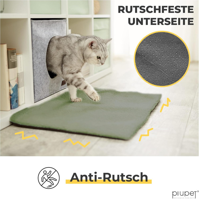 Самогріюча ковдра для собак PiuPet® 90x60 см: тепла, флісова, біла, для собак та котів