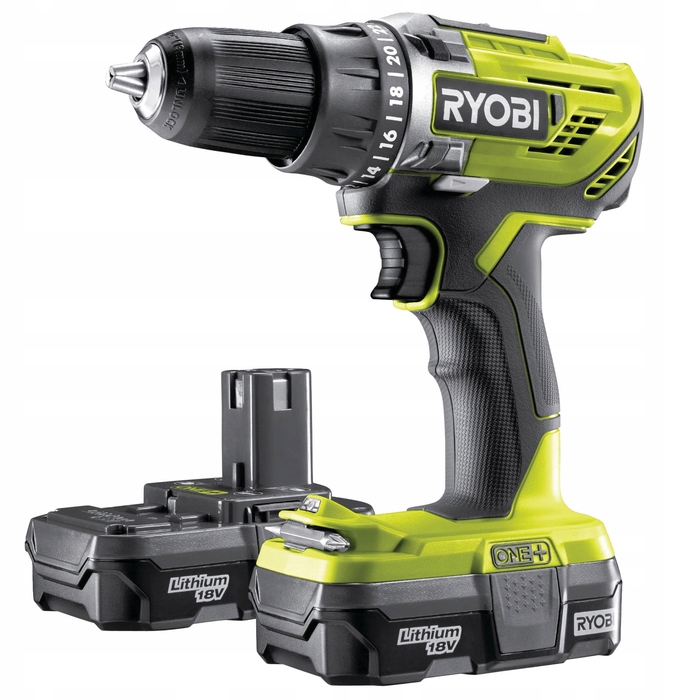 Акумуляторний ударний дриль-шурупокрут Ryobi 18 V 2 Ah 50 Nm