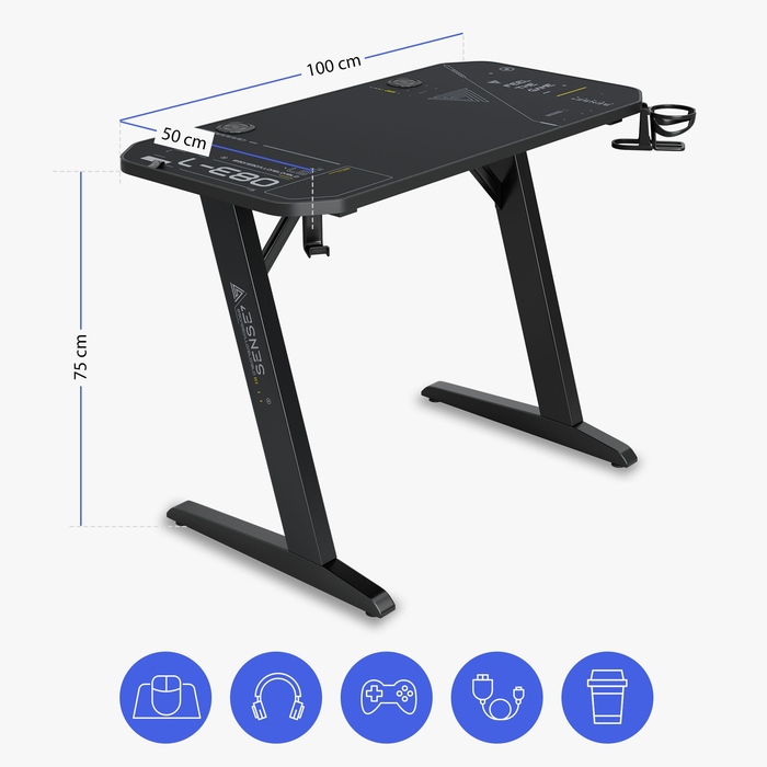 Ігровий стіл Sense7, 100 x 75 x 50 см