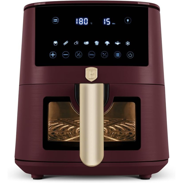 Фритюрниця Berlinger Haus Leonardo Collection 5L з цифровим дисплеєм та 8 автоматичними програмами, 1400 Вт, без олії