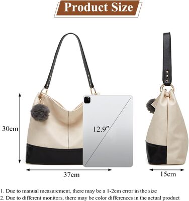 Сумка жіноча Shopper Grande елегантна бежева з PU-шкіри через плече та на блискавці, з кишенею