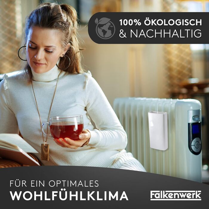 Керамічні зволожувачі повітря для радіаторів опалення [3 шт.] - Універсальні зволожувачі для радіаторів з гнучким гачком - Екологічні зволожувачі опалення [підходять для всіх опалювальних приладів] Білі