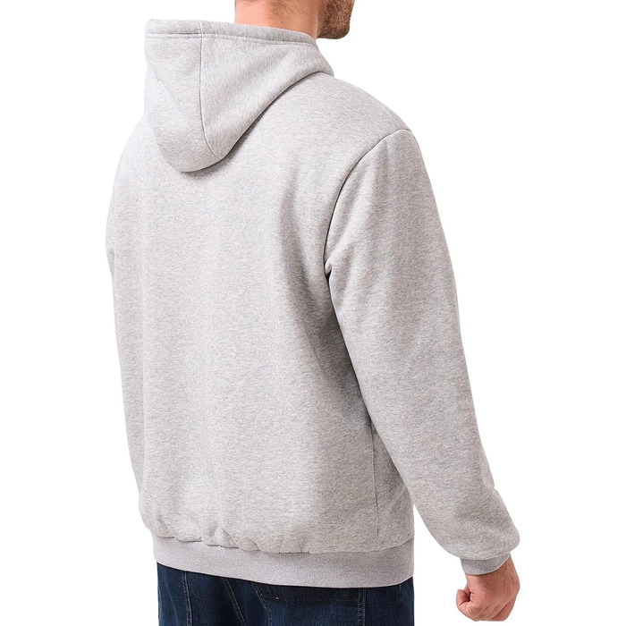 Чоловічий світшот з капюшоном, теплий, сірий (XXL)
