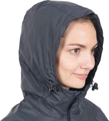 Водонепроникна куртка-дощовик Trespass Qikpac Unisex, компактна модель, що згортається, колір Flint