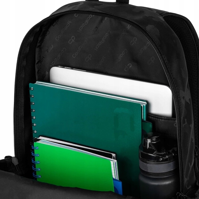 Багатовідсіковий шкільний рюкзак CoolPack, чорний, 20 л