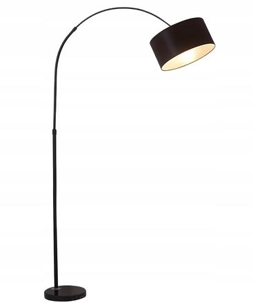 Стійка LED-лампа для читання з гнучкою ніжкою (гусяча шия), E27, 175 см, чорна