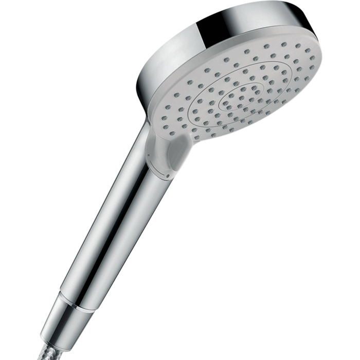 Hansgrohe Vernis Blend: Економна душова лійка 5 л/хв (EcoSmart), ручна душова лійка з 2 режимами, 100 мм, антикальцій, хром (26090000)