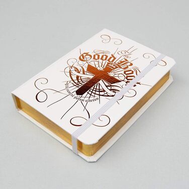 Фляга для напоїв Suck UK 'The Good Book' 120мл, нержавіюча сталь, білий колір