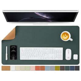 Килимок для миші та столу Kork 80x40 см, двосторонній, зелений - для офісу та дому