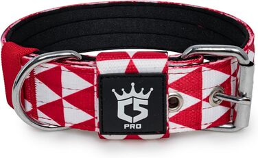 Тактичне нашийник для собак TSPRO, міцний, з металевою застібкою, 3,8 см, регульований, для середніх та великих собак (розмір M, 40-48 см)