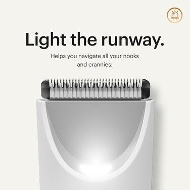 MANSCAPED The Lawn Mower 3.0 Plus: Триммер для тіла та інтимної зони, водонепроникний, USB-C, білий