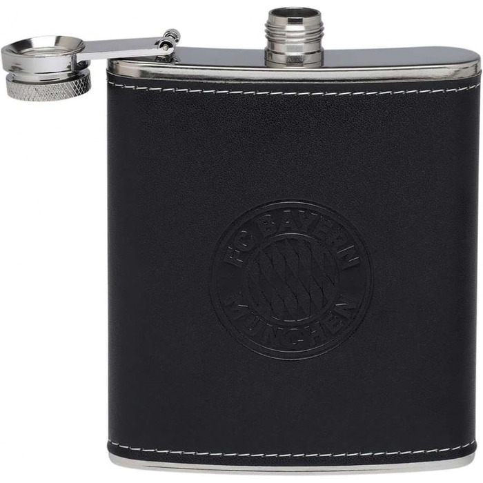 Набір фляга FC Bayern München з подарунковою коробкою, 2 чашки та воронка, 200 мл, нержавіюча сталь