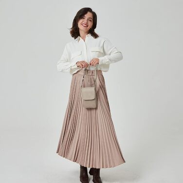 Сумка-клатч BOSTANTEN Klein через плече для телефону, сіра PU шкіра, жіноча, з гаманцем