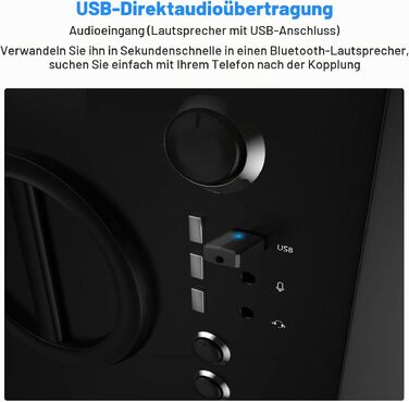 Bluetooth адаптер Isobel 2-в-1 (передавач та приймач) Audio 5.0 з низькою затримкою, оптичним виходом Toslink, RCA та 3.5мм AUX для ТВ, ПК, ноутбука, Dual Link