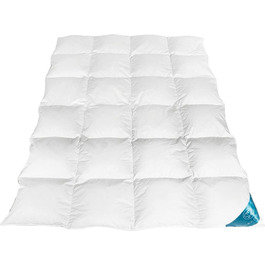 Sandaro Home Down Comforter 135x200 All-Season - Öko-Tex Certified 900g Optimal Down/Feather Filling Duvet 135x200 down all-season - suitable for allergy sufferers - easy to clean - 100% Natural 135x200 900.0 Grams