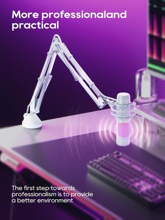 Кріплення для мікрофона на настільний стіл, 40 см, для HyperX QuadCast, Blue Yeti, 360° оберт, з адаптером 3/8' - 5/8'