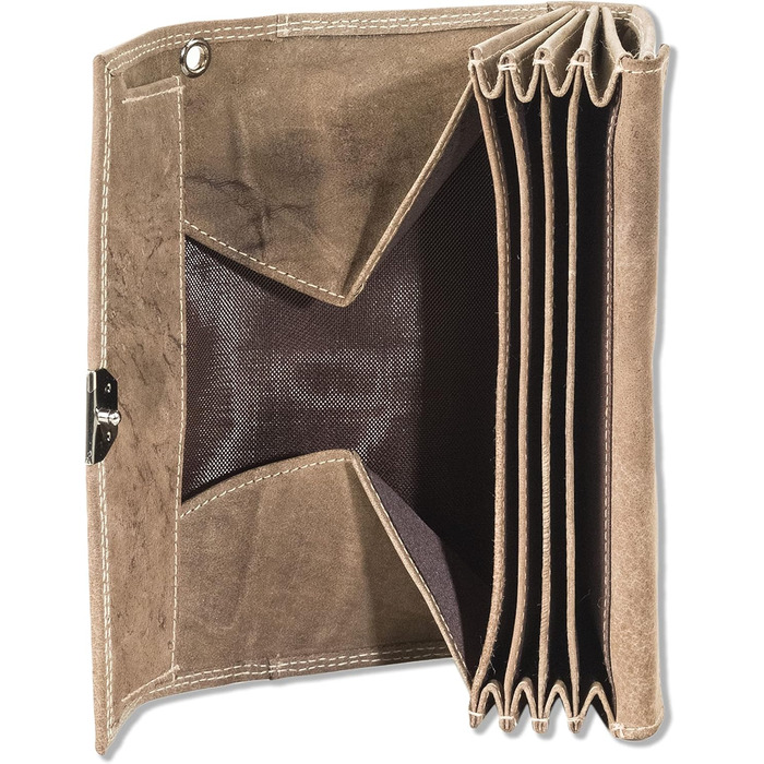Woodland® Pro Waiter's Pouch with Ladder Lock, Finest Cowhide Nappa Leather, BLACK