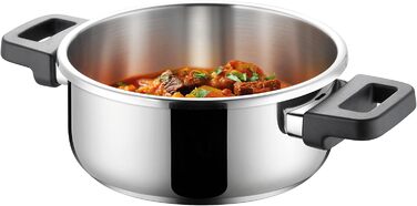 Каструля-скороварка Tescoma ULTIMA 6 л з індукційним дном, 4-разова безпека, з індикатором тиску та ситом