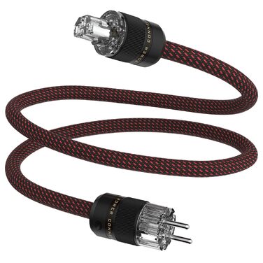 Hi-Fi мережевий кабель Tertullus High End C15 для аудіосистем, роз'єм Schuko та C15, 1м (PE)