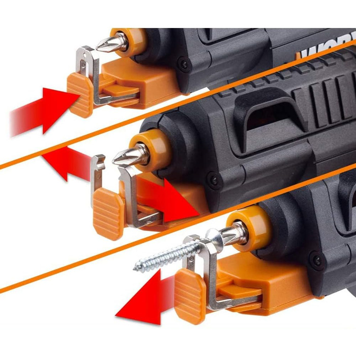 WORX WX121 акумуляторний ударний дриль-шуруповерт 12V – потужний безщітковий набір – 2-швидкісна коробка передач до 38Nm – легкий та компактний – холостий хід 0-450/0-1700 об/хв – з акумулятором, зарядним пристроєм та кейсом (з можливістю заміни патрона)