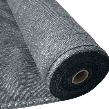 Сітка затінююча Masgard 150 г/м² 2x10 м антрацит для захисту від сонця, вітру та сторонніх поглядів, щільність 90%