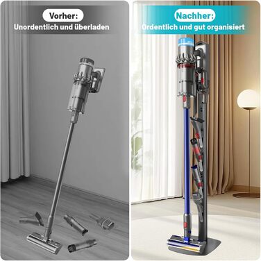 Підставка для пилососа Dyson Gen5 V15 V12 V11 V10 V8 V7 V6 - без свердління, для зберігання та зарядки, аксесуари