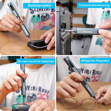 Електричний прецизійний викрутковий набір HYCHIKA 62-в-1 для ремонту електроніки: телефонів, планшетів, Xbox, камер, годинників