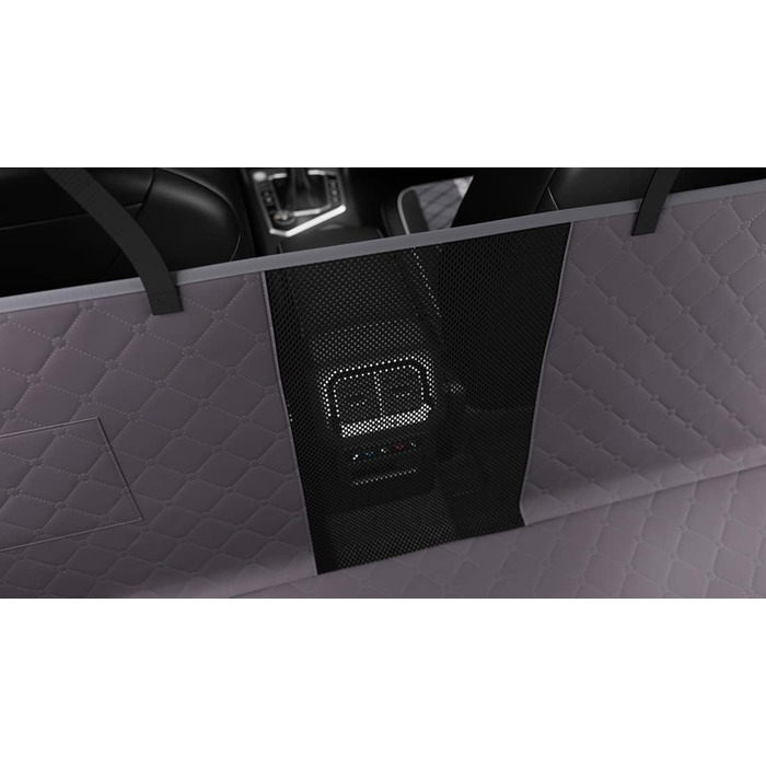 Захисна автомобільна ковдра для собак Knuffelwuff - 137x148 см, водовідштовхувальна, стійка до подряпин, антиковзаюча. Підходить для авто, мінівена та SUV. Захист заднього сидіння, чохол на сидіння, захист сидіння