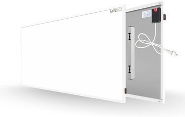 Інфрачервовий обігрівач Byecold Standgerät 300 Вт з підставкою, інфрачервовий електрообігрівач, білий, з захистом від перегріву