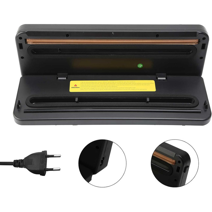 Вакуумний пакувальник Catoco 6-в-1: пакувальник, зварювач, з різаком, 30 пакетів, 38*18*7 см