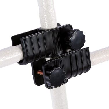 EBTOOLS Telescopic Clothes Rail System, Steel Clothes Rack, 240 kg, 160-320 cm, including 105 cm Clothes Rail