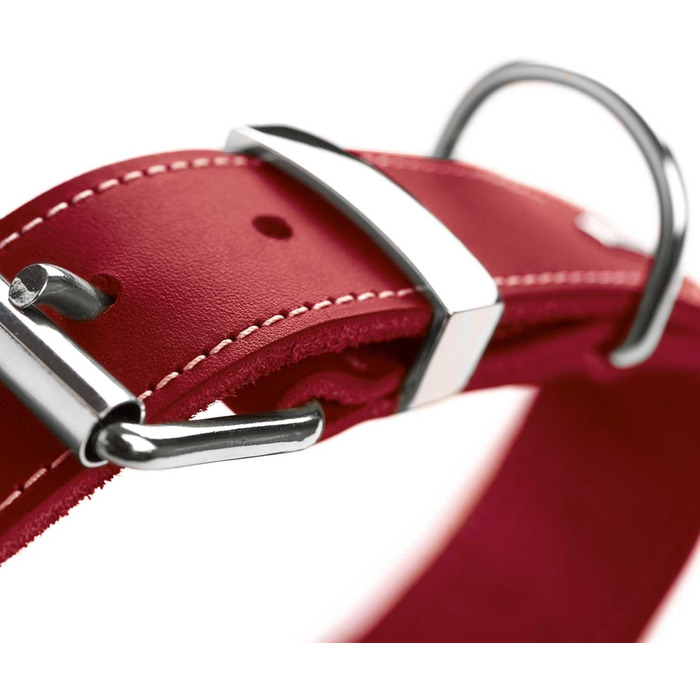 Нашийник для собак HUNTER AALBORG SPECIAL, шкіряний, міцний, комфортний, XS-S, червоний