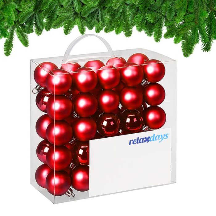 Relaxdays Set of 50 Christmas Baubles