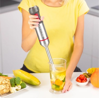 Погружний блендер Zelmer ZHB4650, 1400 Вт, сріблястий/сірий