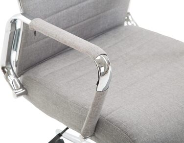 Офісне крісло Kolumbus: ергономічний крісло для офісу та дому, комфортне для тривалої роботи, міцне та довговічне, сірий колір